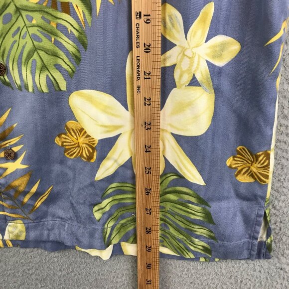 Tommy Bahama Floral Hibiscus Short Sleeve Shirt Mens Size Medium 100% silk - Picture 5 of 8